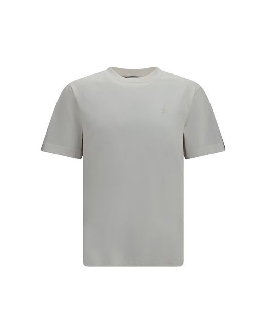 Burberry Gray Two-Tone Jwear T-Shirt Cotton T-Shirts for men