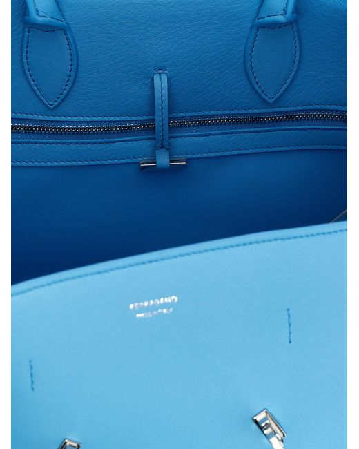 Ferragamo Blue Hug S Hand Bags
