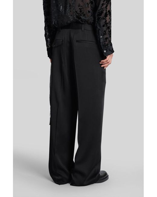 Ann Demeulemeester Black Cyrus Pants for men