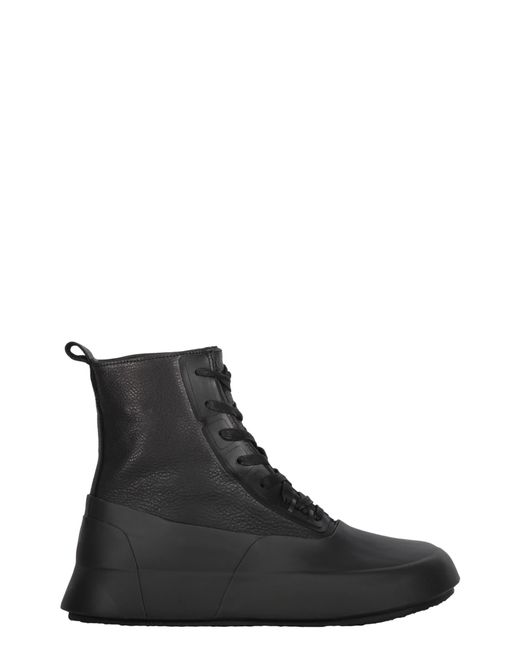 Ambush Black Leather High-Top Sneakers for men