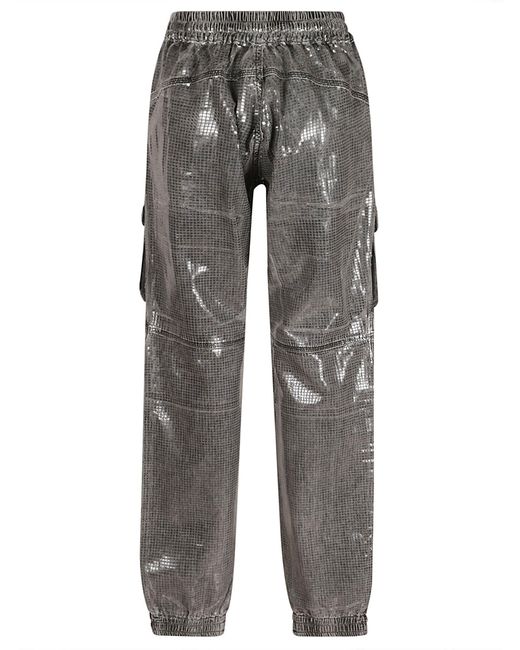 DIESEL Gray Cargo Trousers