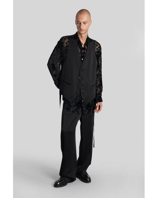 Ann Demeulemeester Black Cyrus Pants for men