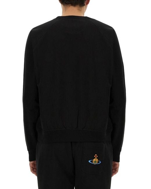 Vivienne Westwood Black Sweatshirt With Logo for men