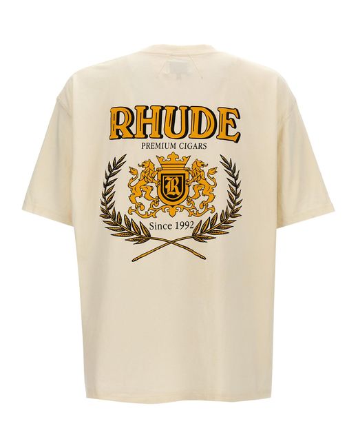 Rhude Natural 'Cresta Cigar' T-Shirt for men