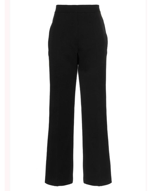 Jil Sander Black Straight-Leg Tailored Trousers