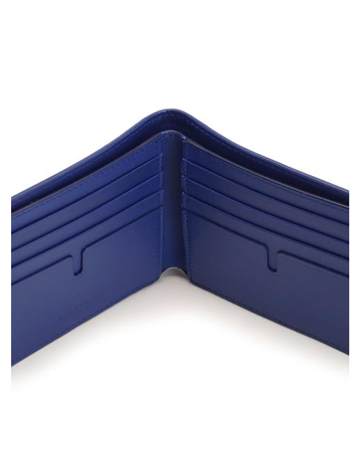 Burberry Blue Bi-Fold Wallet for men