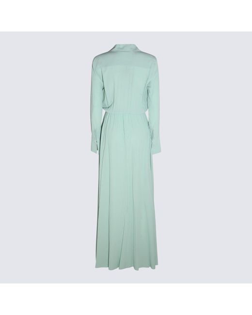 FEDERICA TOSI Green Light Silk Blend Long Dress