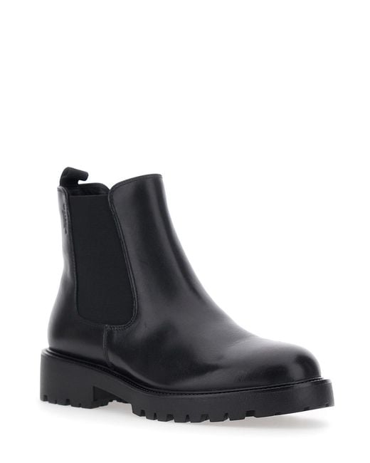 Vagabond Black Leather Boots Kenova Bovine