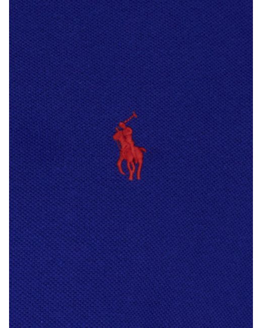 Polo Ralph Lauren Blue "Regular Fit" Polo Shirt With Pony Detail On The Front for men