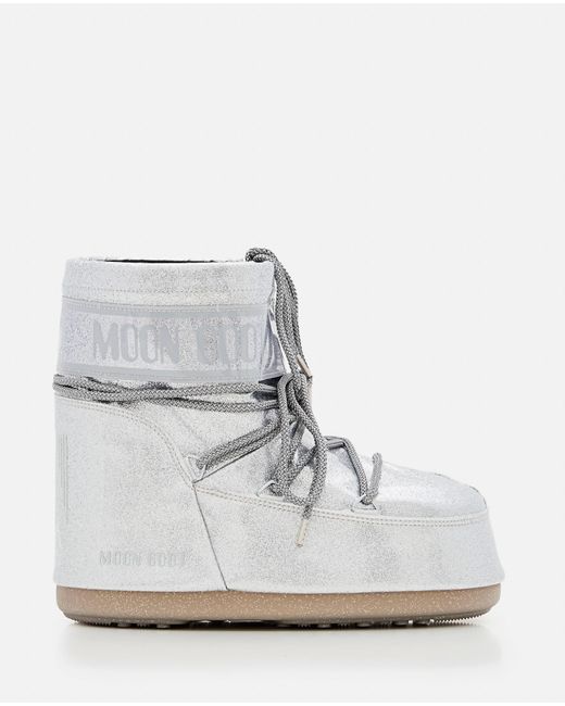 Moon Boot White Mb Icon Low Glitter Snow Boots