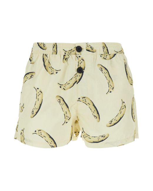 Jacquemus Metallic Le Maillot Puntini Swimsuit With Elastic Waist And All-Over Print for men