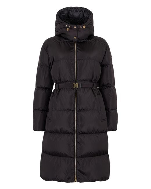 Moncler Black Long Down Jacket Polyamide Puffer