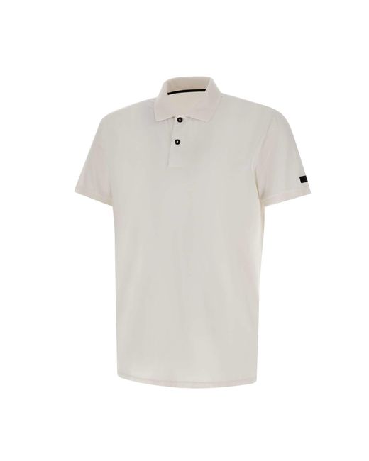 Rrd White Gdy Oxford Cotton Polo Shirt for men