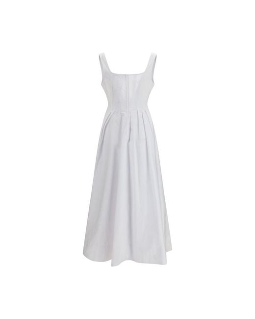 Max Mara White Cotton Casual Dress