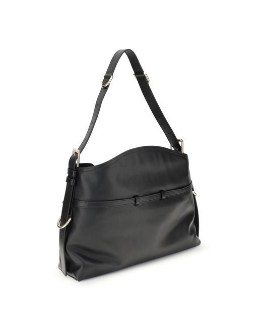 Givenchy Black Voyou Shoulder Bag Medium Calf Leather Bos Taurus Handbags