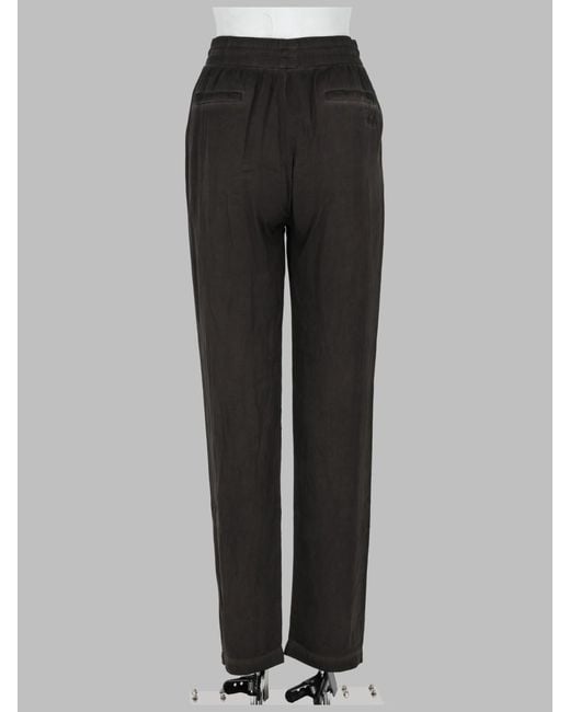 DIESEL Black Trousers, Fluid Viscose