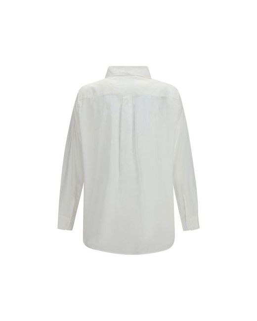 Our Legacy Gray White Cotton Pattern Shirt for men