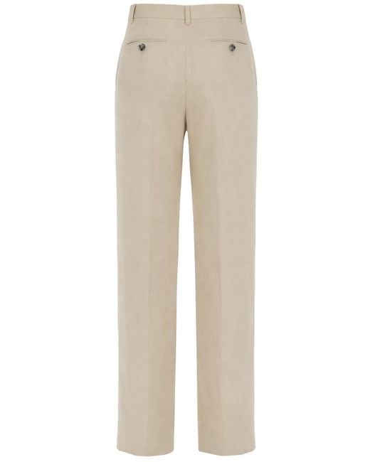 Paul Smith Natural Tailored Linen Trousers