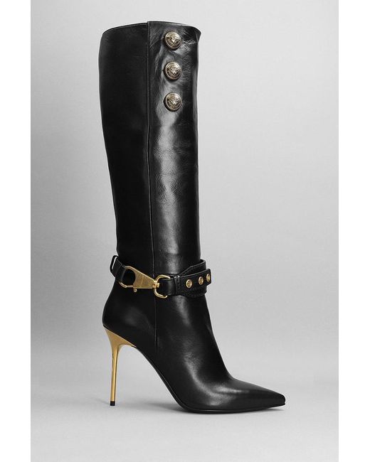 Balmain Robin High Heels Boots In 