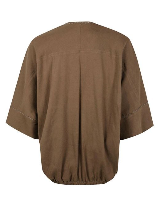 Fabiana Filippi Brown Top