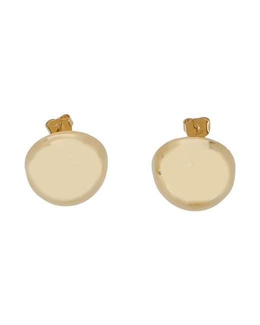 Semicouture Natural Earrings Kaley Brass