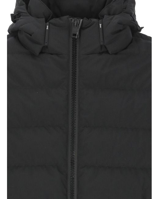 Herno Black Quilted Down Jacket for men