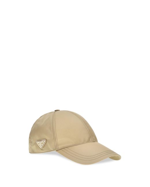 Prada Natural Baseball Cap Polyamide Hat for men