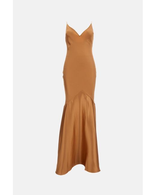Elisabetta Franchi Brown Dresses Pl Ea