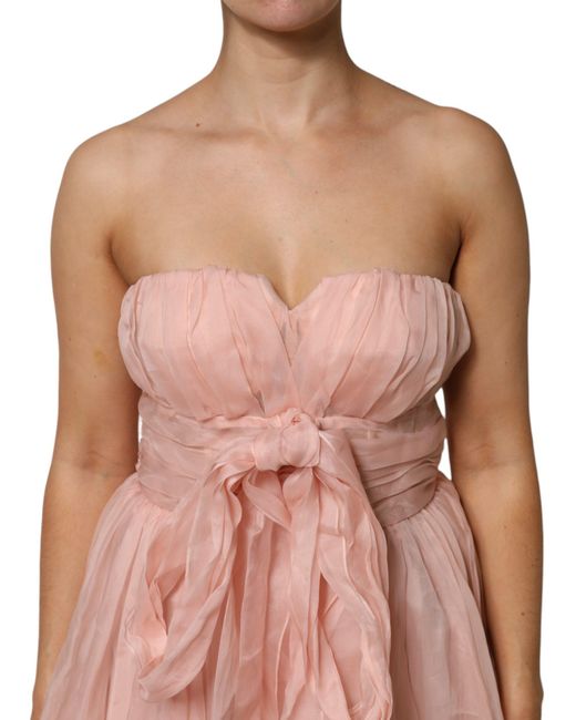 Dolce & Gabbana Pink Silk Chiffon A