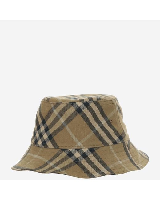 Burberry Green Hat Cotton Check