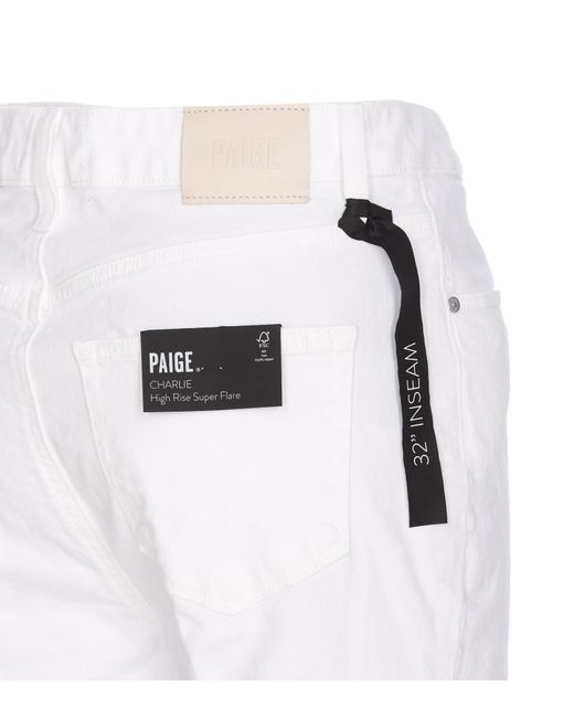 PAIGE White Charlie Denim Jeans