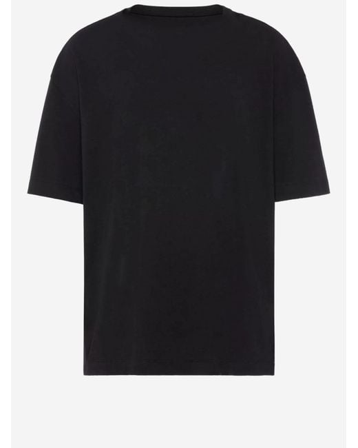 Maison Margiela Blue Cotton T-Shirt T-Shirts for men