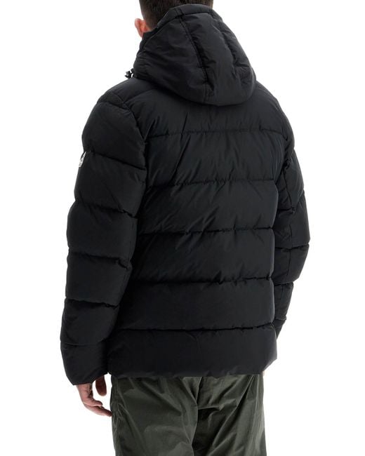 Pyrenex Black Waterproof Down Puffer Jacket with Removable Hood