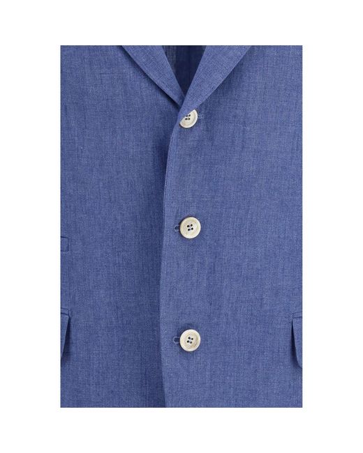 Brunello Cucinelli Blue Linen Full for men