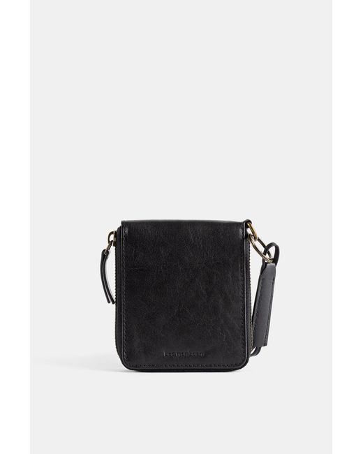 Bea Mombaers Black Zipped Leather Wallet