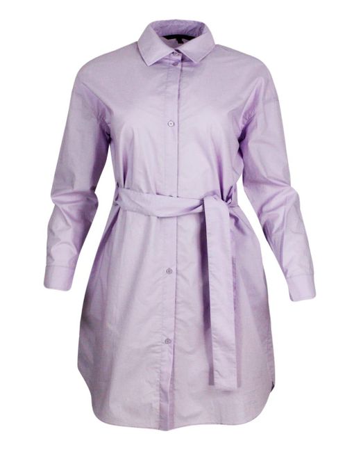 Armani Exchange Purple Dresses