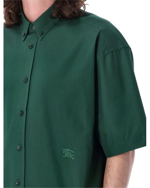 Burberry Green Oxford Shirt for men