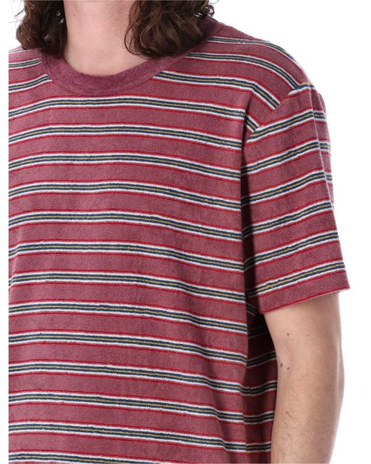 Howlin' By Morrison Red Striped T-Shirt for men