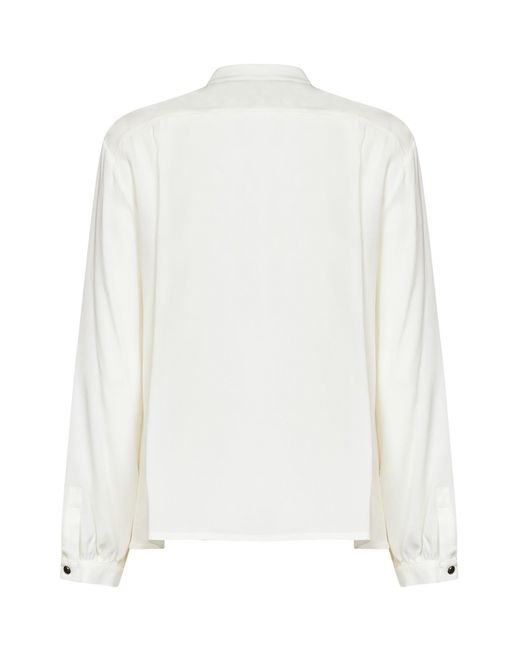 Max Mara White Mxmleccio Ruffled Shirt