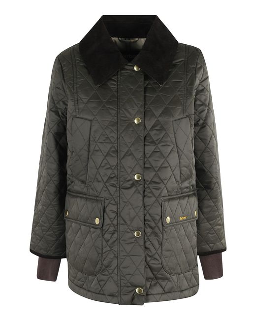 Barbour Black Modern Beadnell Quilt Jacket