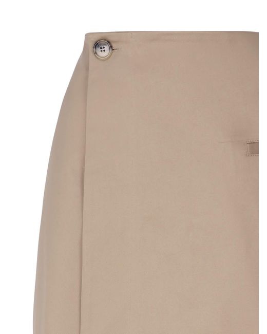 J.W. Anderson Natural High-Waisted Flared Skirt