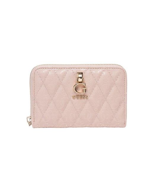 Guess Pink Wallet Polyurethane Bags