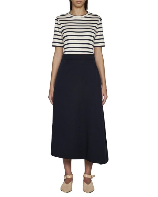 Jil Sander Blue Skirts