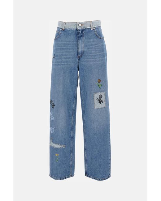 Marni Blue Patch Denim Jeans