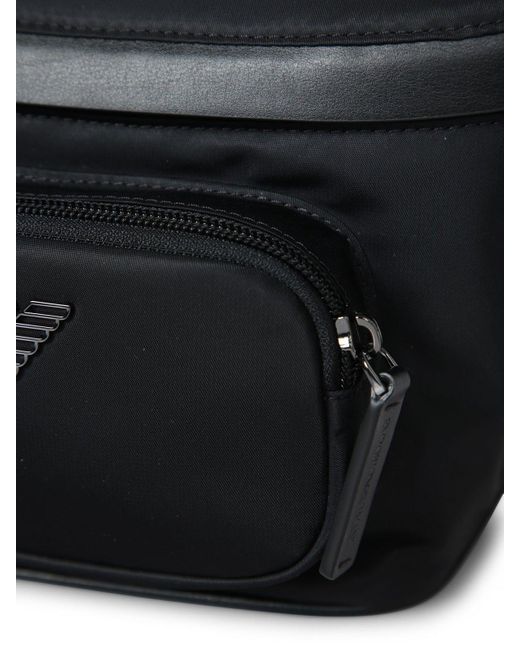 Emporio Armani Black Asv Belt Bag for men