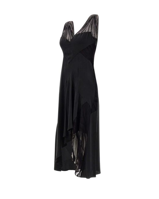 IRO Black Judya Silk Dress