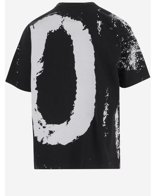 Maison Margiela Black Cotton T-Shirt 10 Print for men