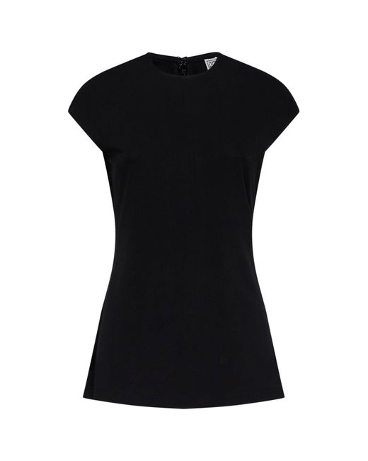 Totême Black Fluid Jersey Everyday Top