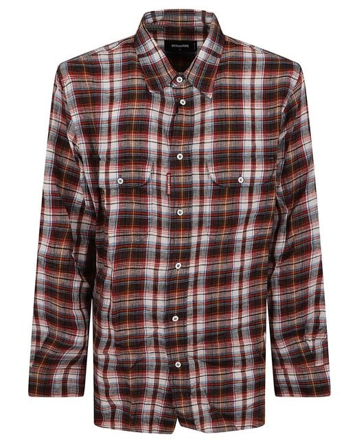 DSquared² Brown Shirts Camicia for men