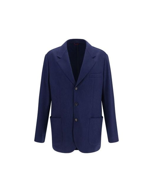 Brunello Cucinelli Blue Cashmere Full for men